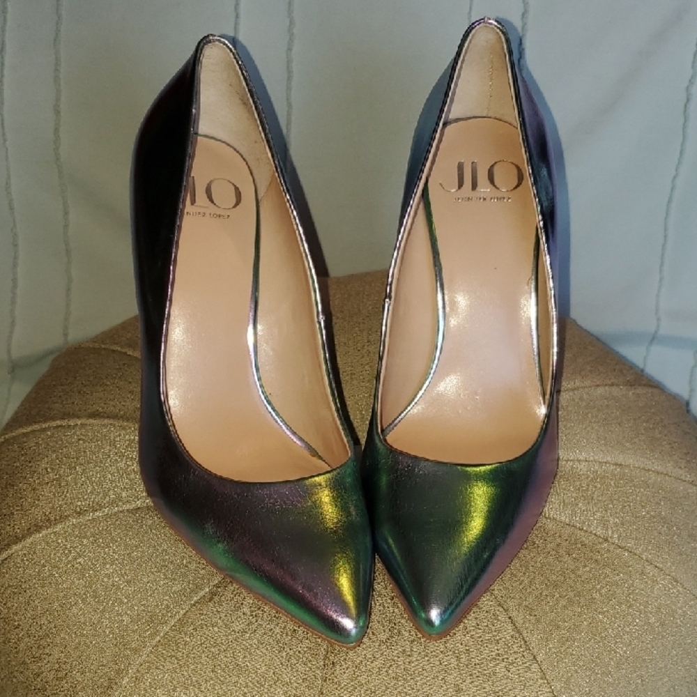 Jennifer Lopez Irridescent Stiletto Heels